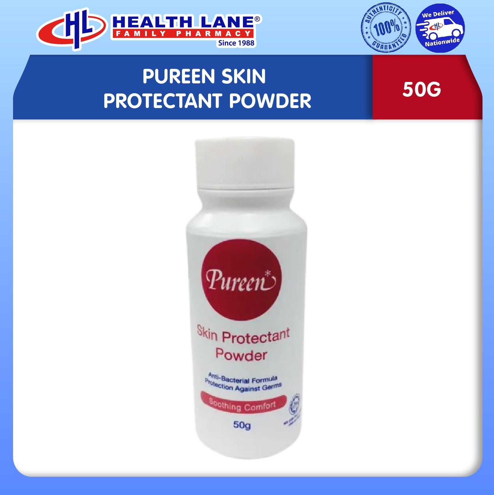 PUREEN KULIT PROTECTANT POWDER (50G)
